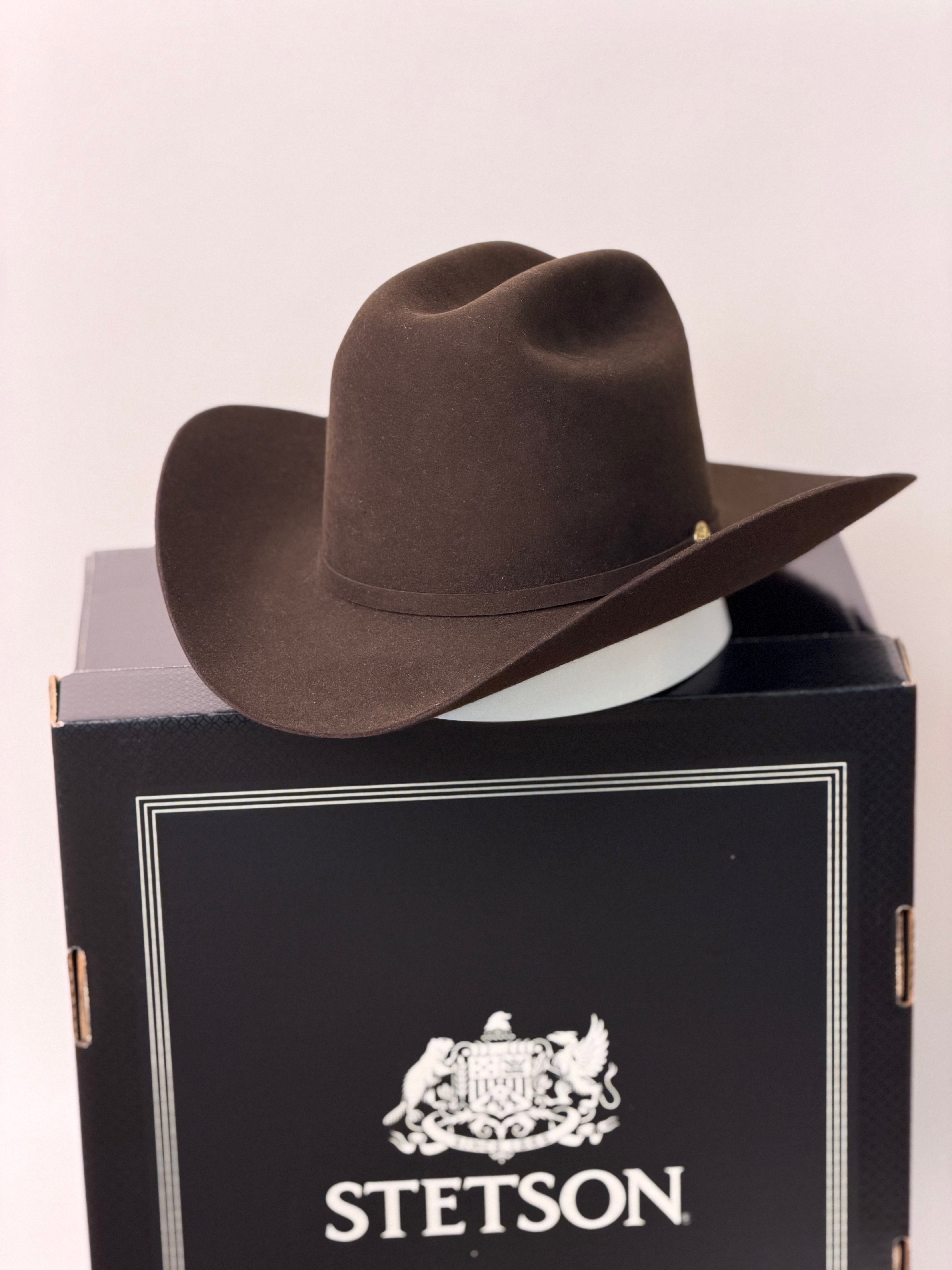 STETSON 100X GOLDEN EAGLE CHOCOLATE EDICIÓN ESPECIAL 160 ANIVERSARIO COPA ALTA