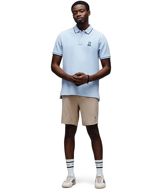 PSYCHO BUNNY ETHAN LIGHT BLUE POLO - MT0100204