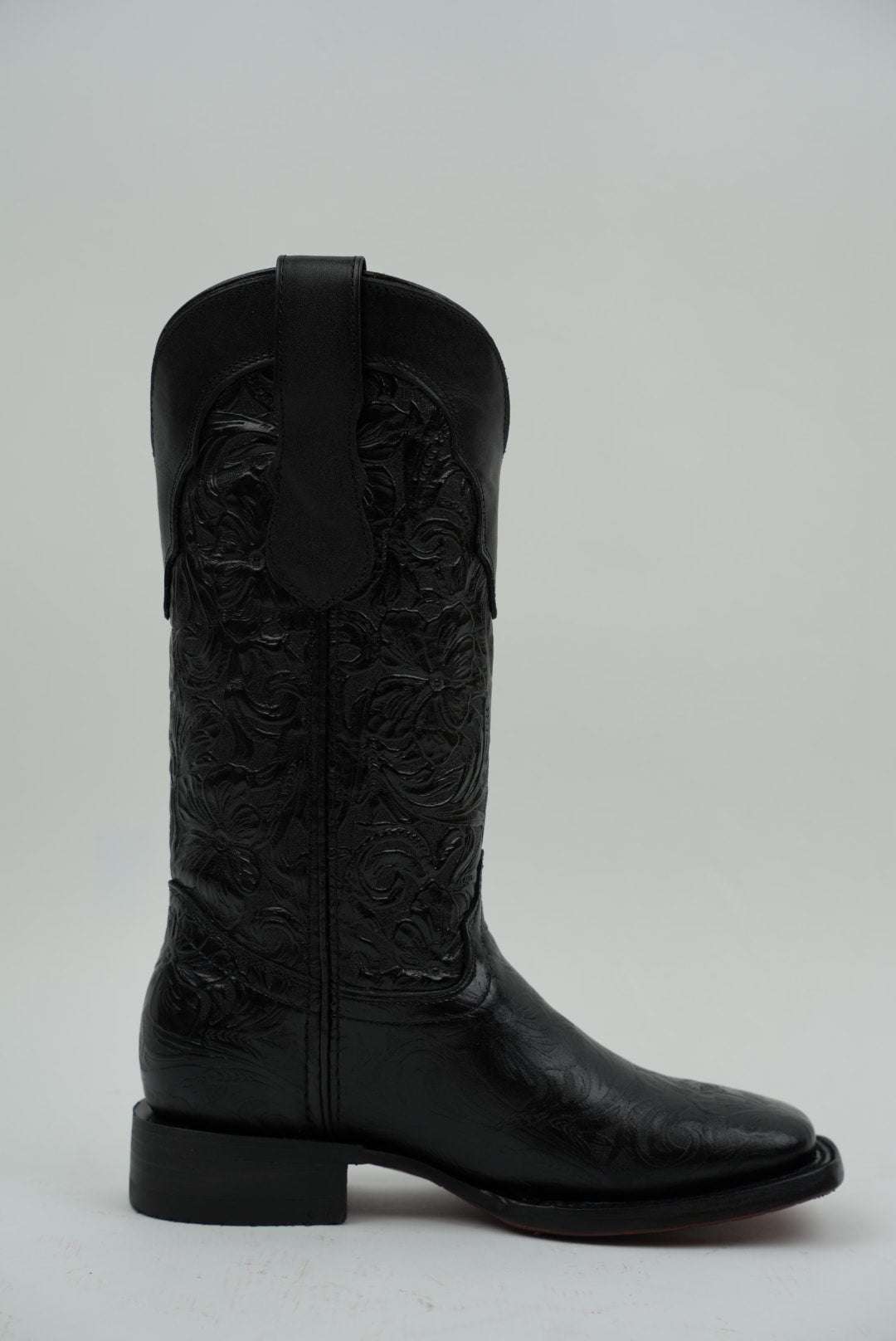 LA HERRADURA WOMEN MILA BLACK RED BOTTOM  SQ TOE Laherradurawwnc.com