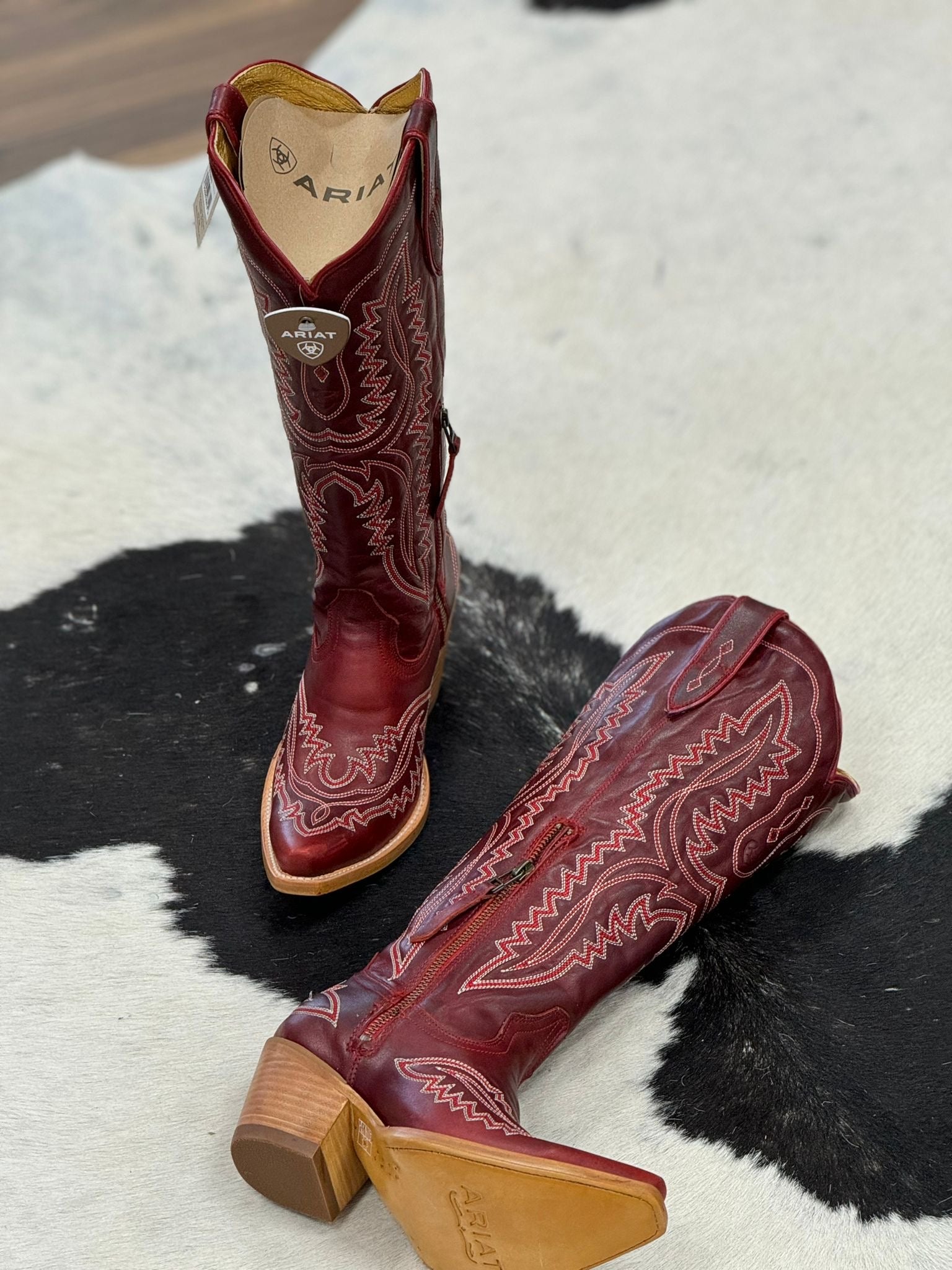 WOMENS ARIAT CASANOVA RED ALERT TALL BOOT