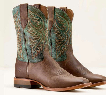 BOTAS ARIAT PARA HOMBRE TOTALMENTE EN COLOR PIEL/TURQUESA ROARIN 10064000