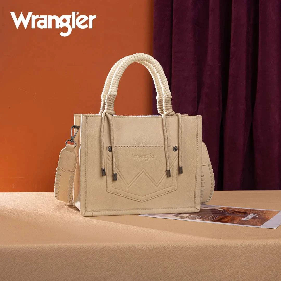 WRANGLER COWHIDE CROSS BODY TAN 8120STN Laherradurawwnc.com