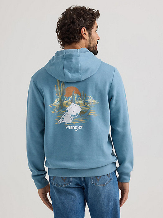 WRANGLER DESERT CACTI PULLOVER MEDIUM BLUE