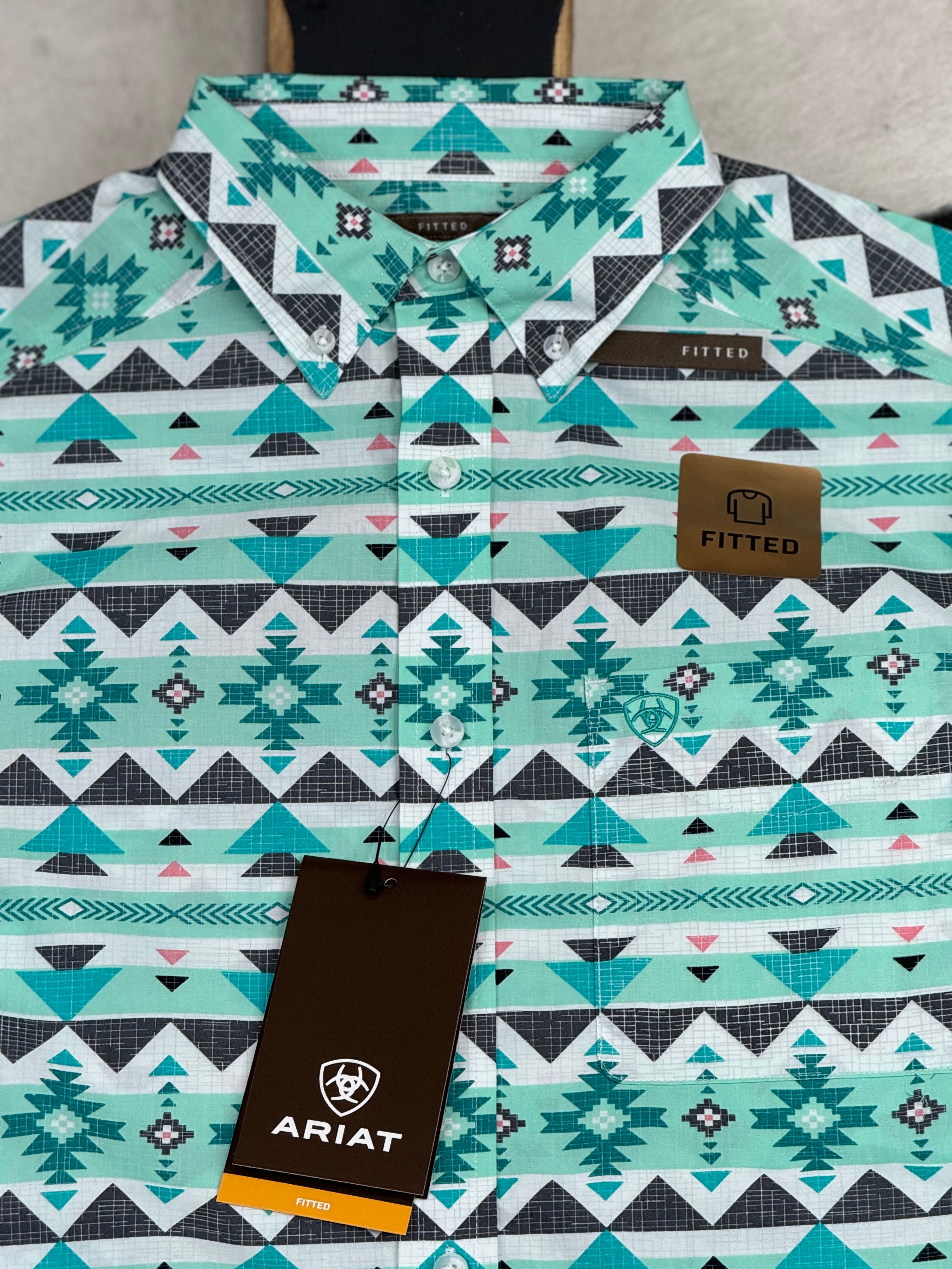 ARIAT JACEY TURQUOISE LONG SLEEVE SHIRT