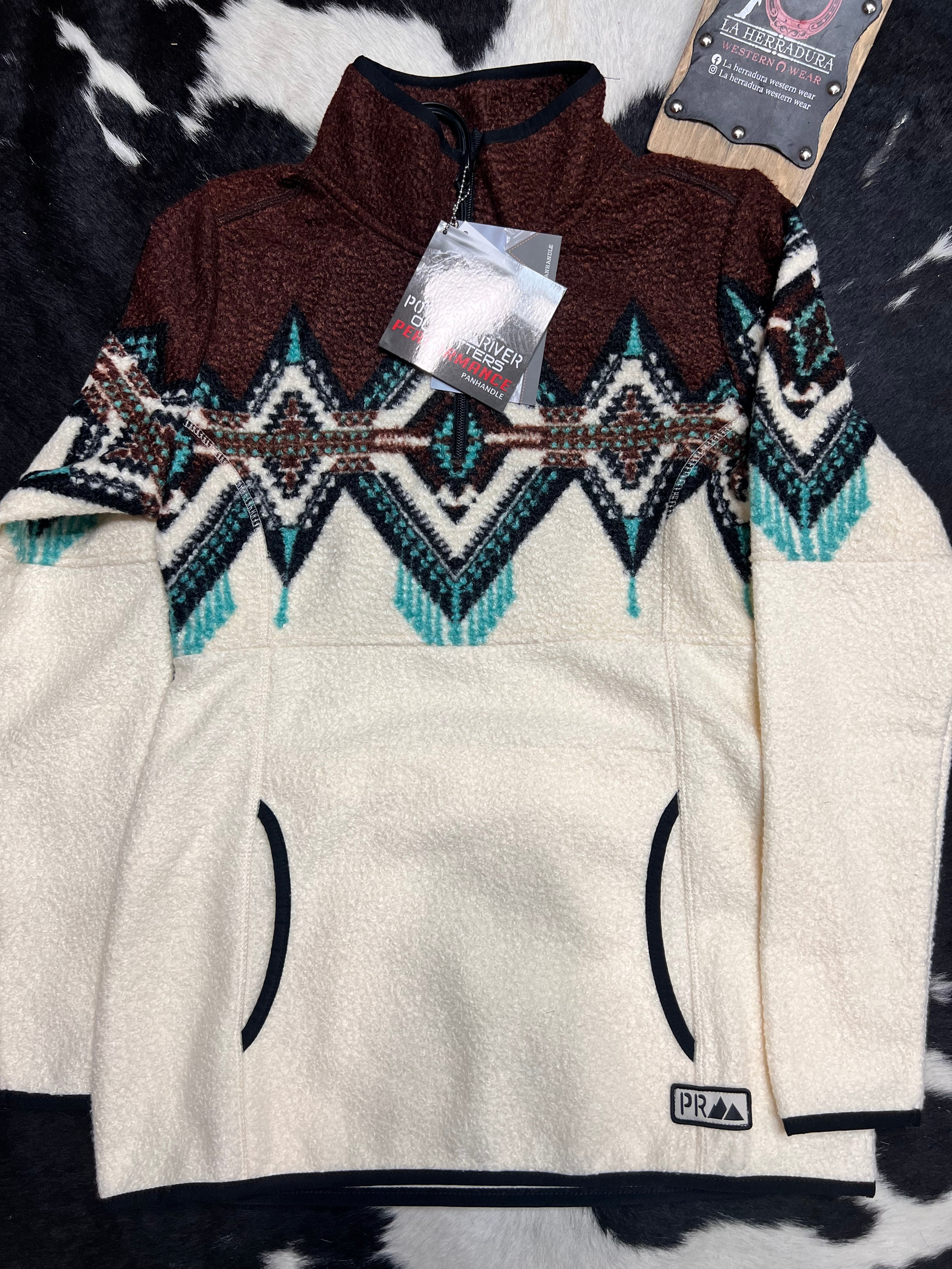 Rock&Roll Womens Brown/Teal Aztec Jacket