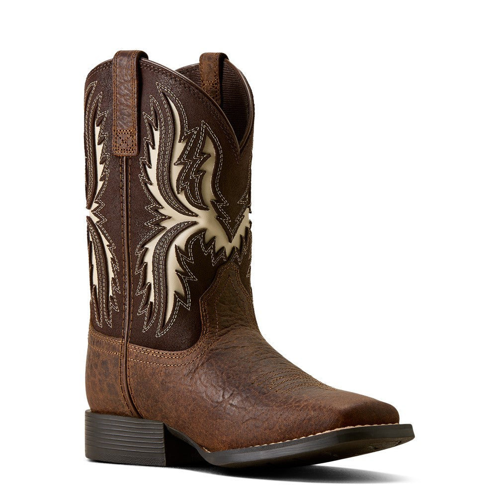 ARIAT KIDS DRIFTWOOD EARTH / ROYAL CHOCOLATE WIDE SQ TOE -10080273