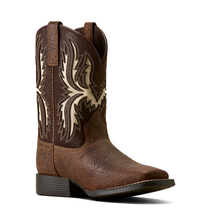 ARIAT KIDS DRIFTWOOD EARTH / ROYAL CHOCOLATE WIDE SQ TOE -10080273