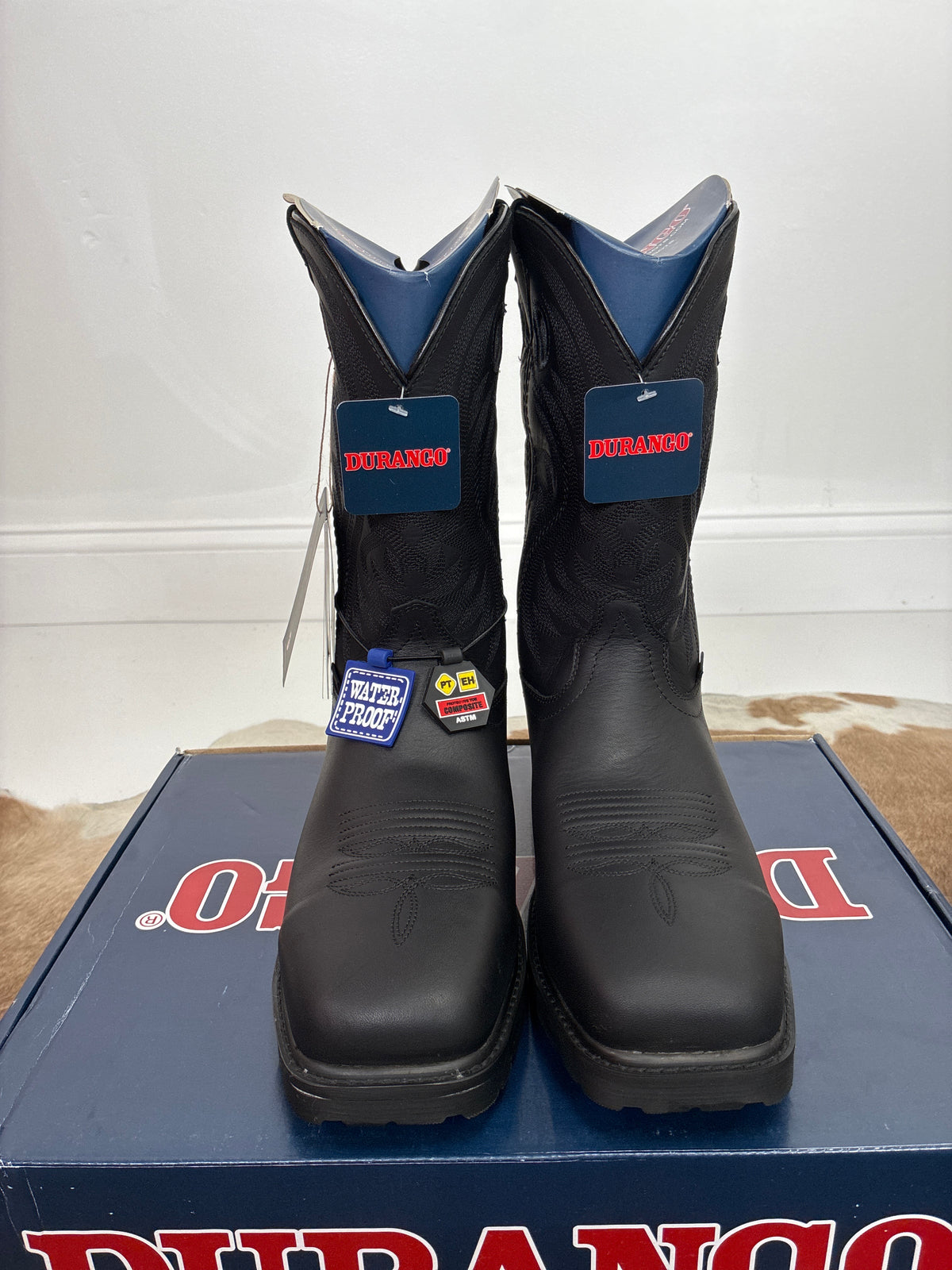 MEN DURANGO WORK BOOT BRN 11” WSTRBLACK DDB0564