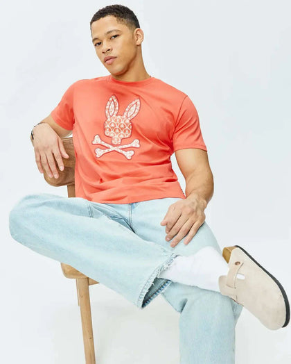 PSYCHO BUNNY BRAD GRAPHIC TEE AMBAR BRILLANTE - MT0200274