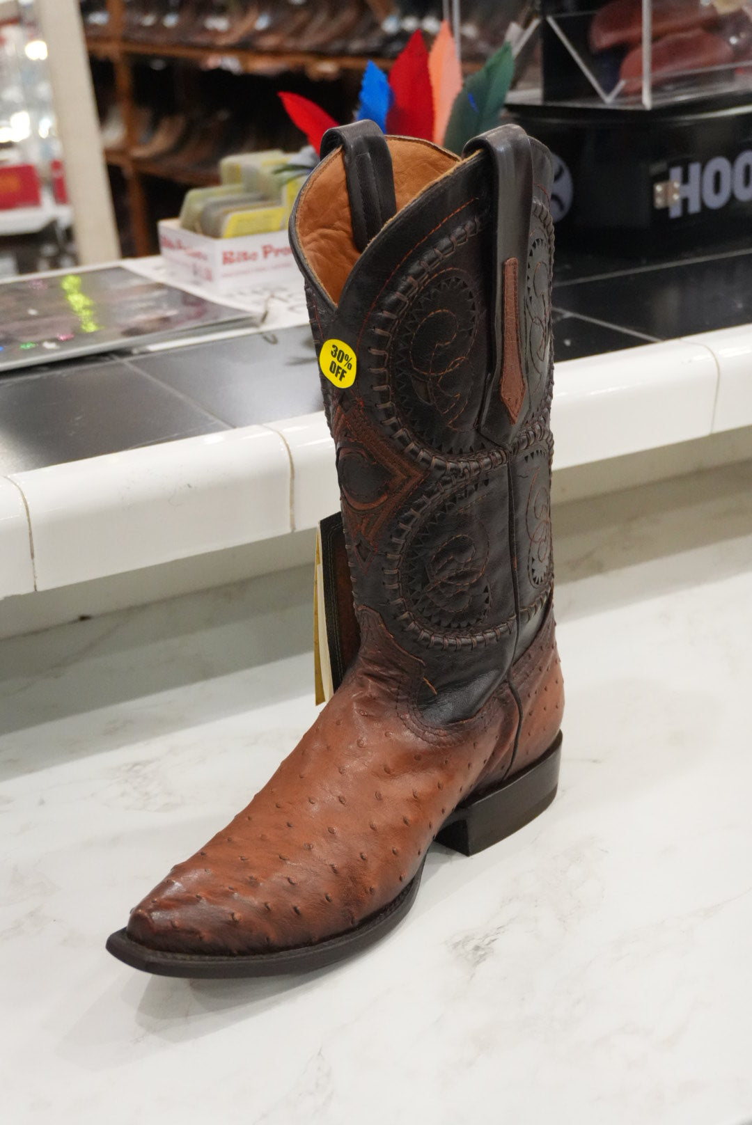 CUADRA BOOT AVESTRUZ HONEY LASER SNIP TOE