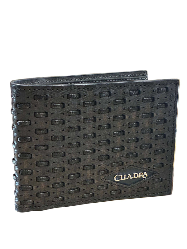 CARTERA DU704 CUADRA OXFORD GRIS DE PIEL DE CABALLERO