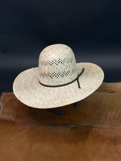 RODEO KING #14 OPEN CROWN STRAW HAT PRIME  25X...