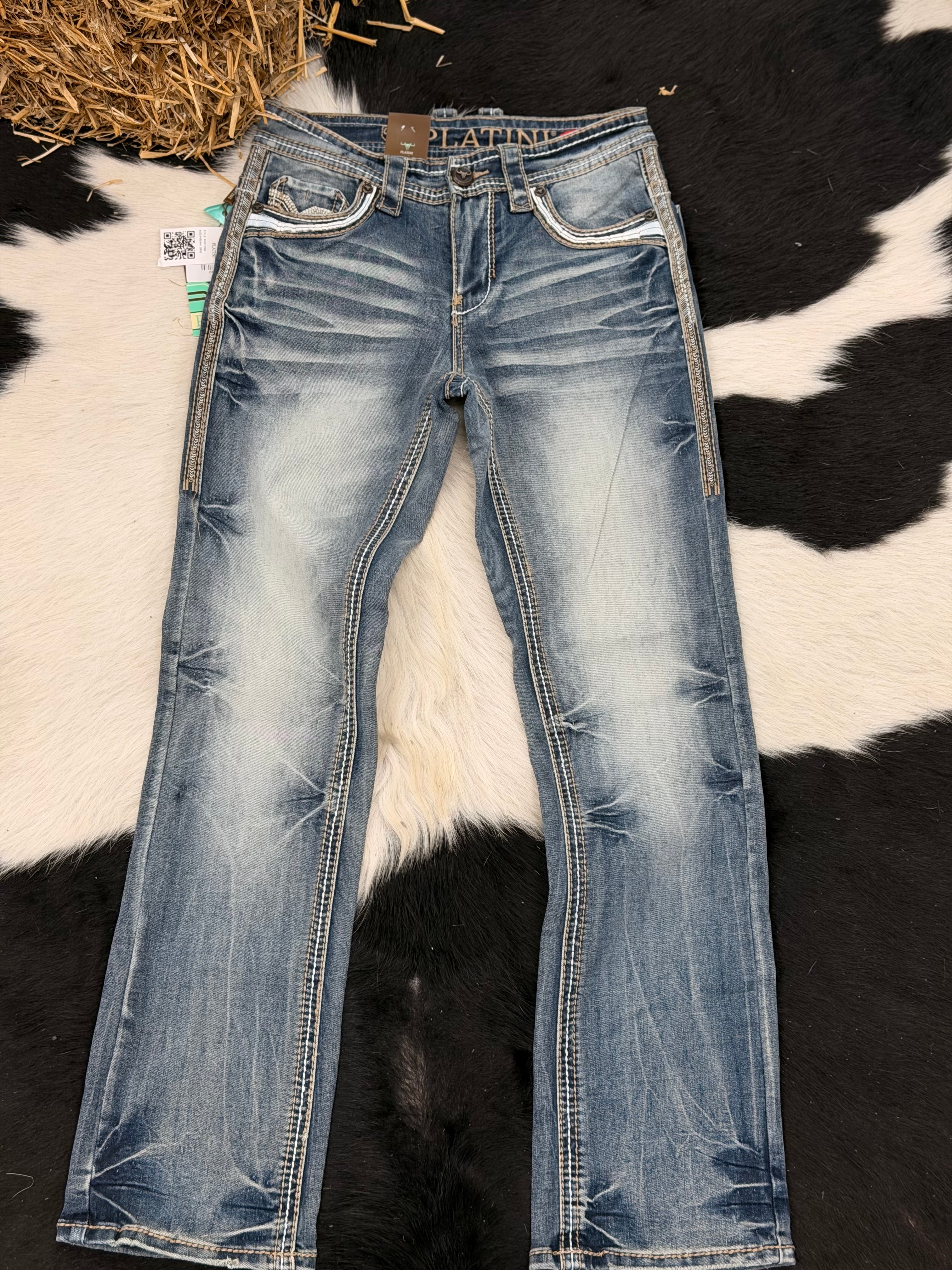 PLATINI MENS BOOT-CUT JEANS PHD11105