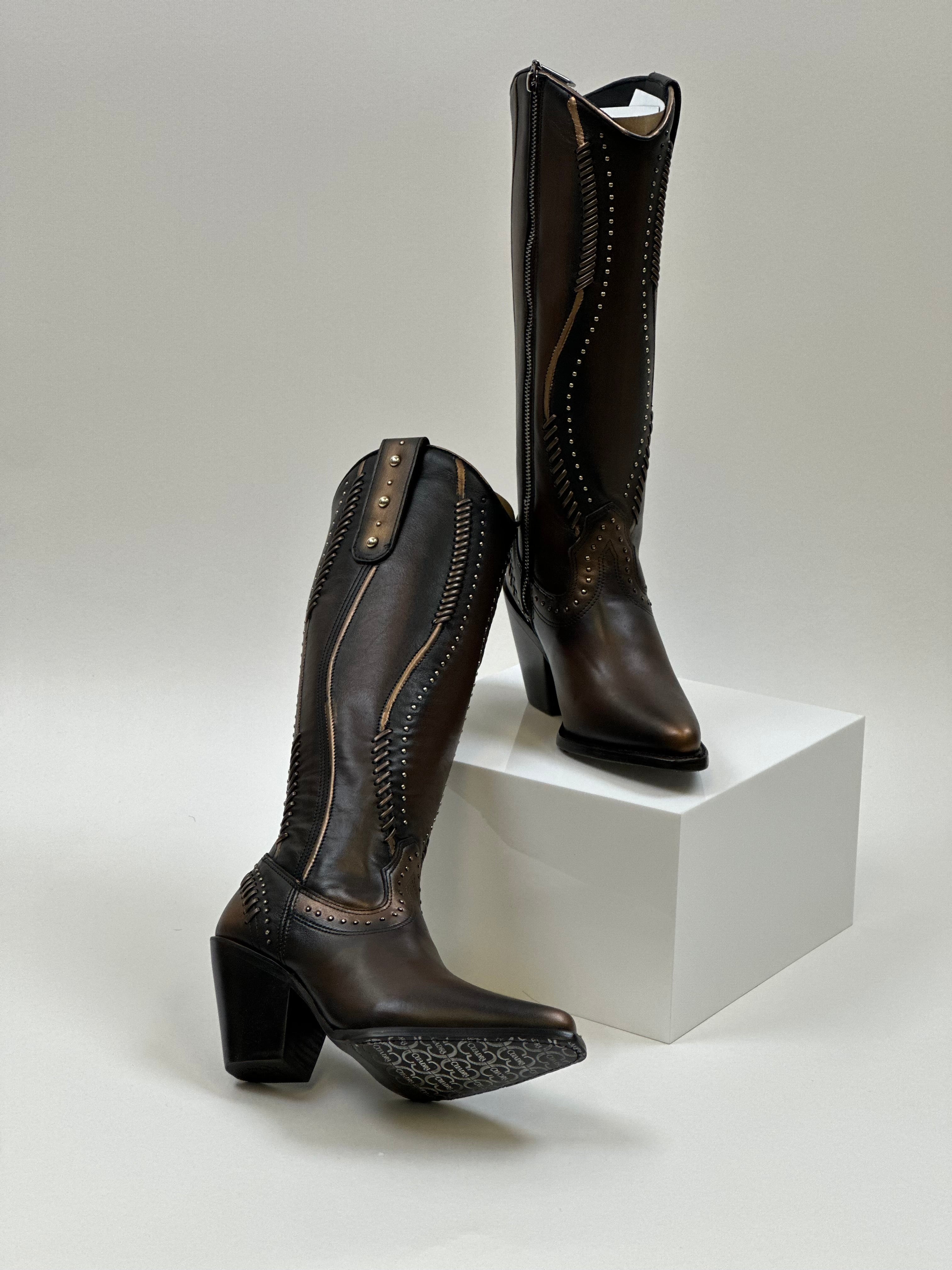WOMEN’S CUADRA TALL BOOT RES VINTAGE CAMALEON BROWN SUAVE  CC260