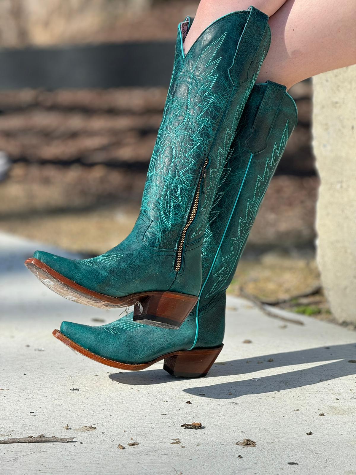 ROCK’EM TALL BOOT VICTORIA TURQUOISE