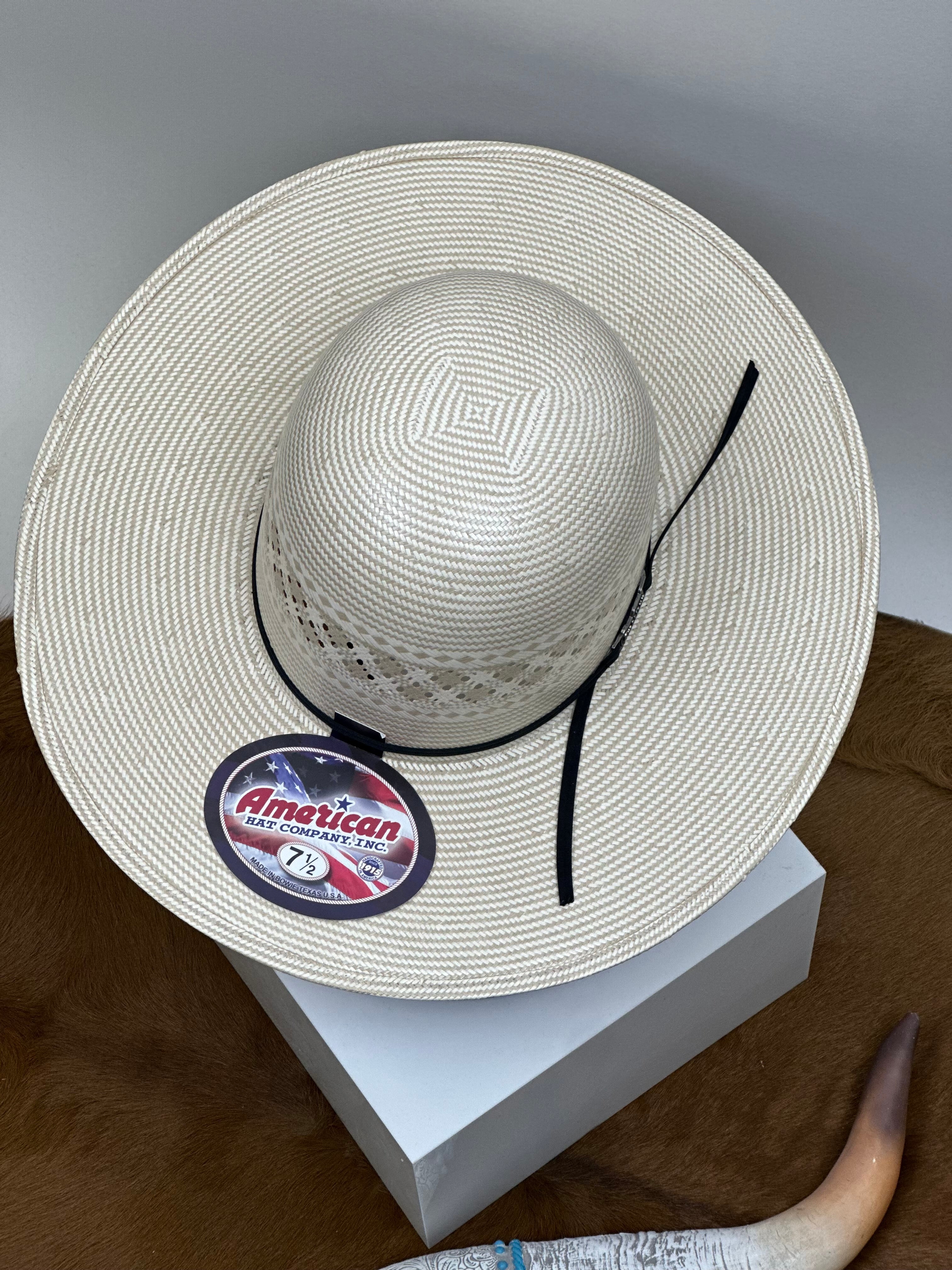 1011 AMERICAN HAT OPEN CROWN STRAW HAT STYLE