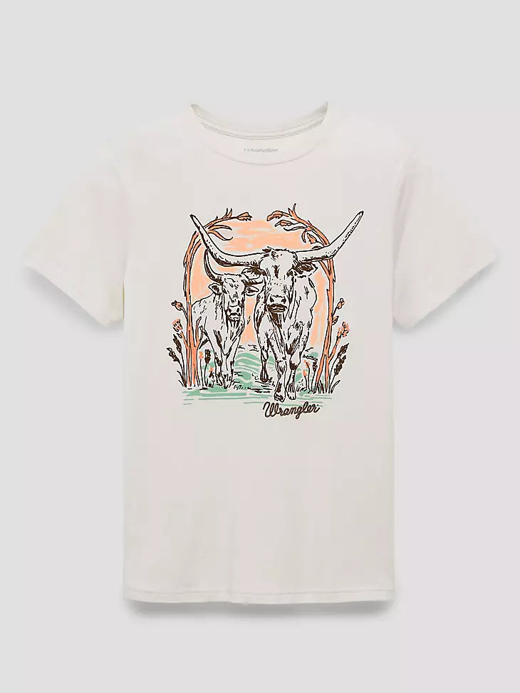 WRANGLER WOMENS GIRLFRIEND GRAPHIC BEIGE - 112375871