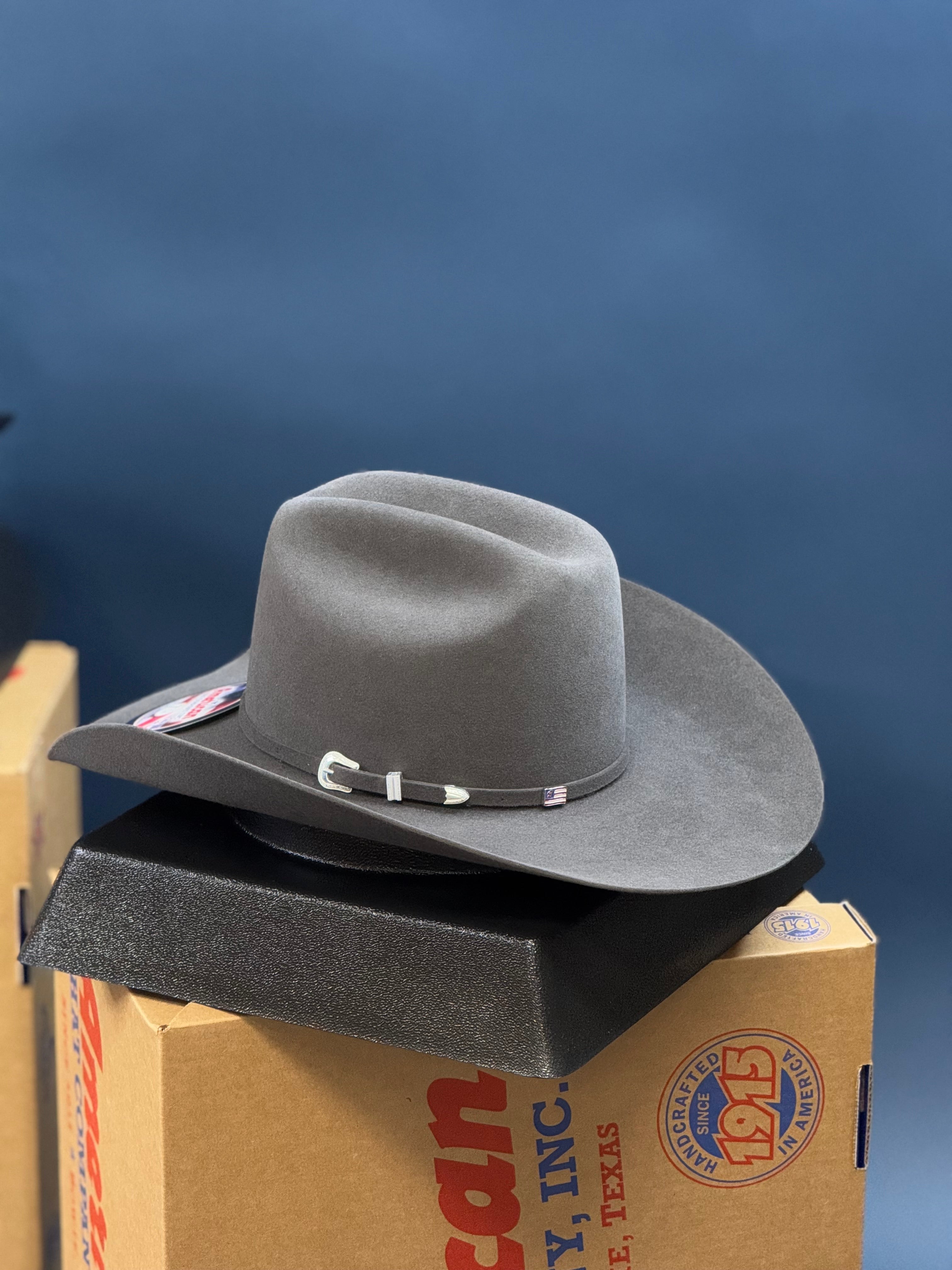 7X American Felt Hat Steel