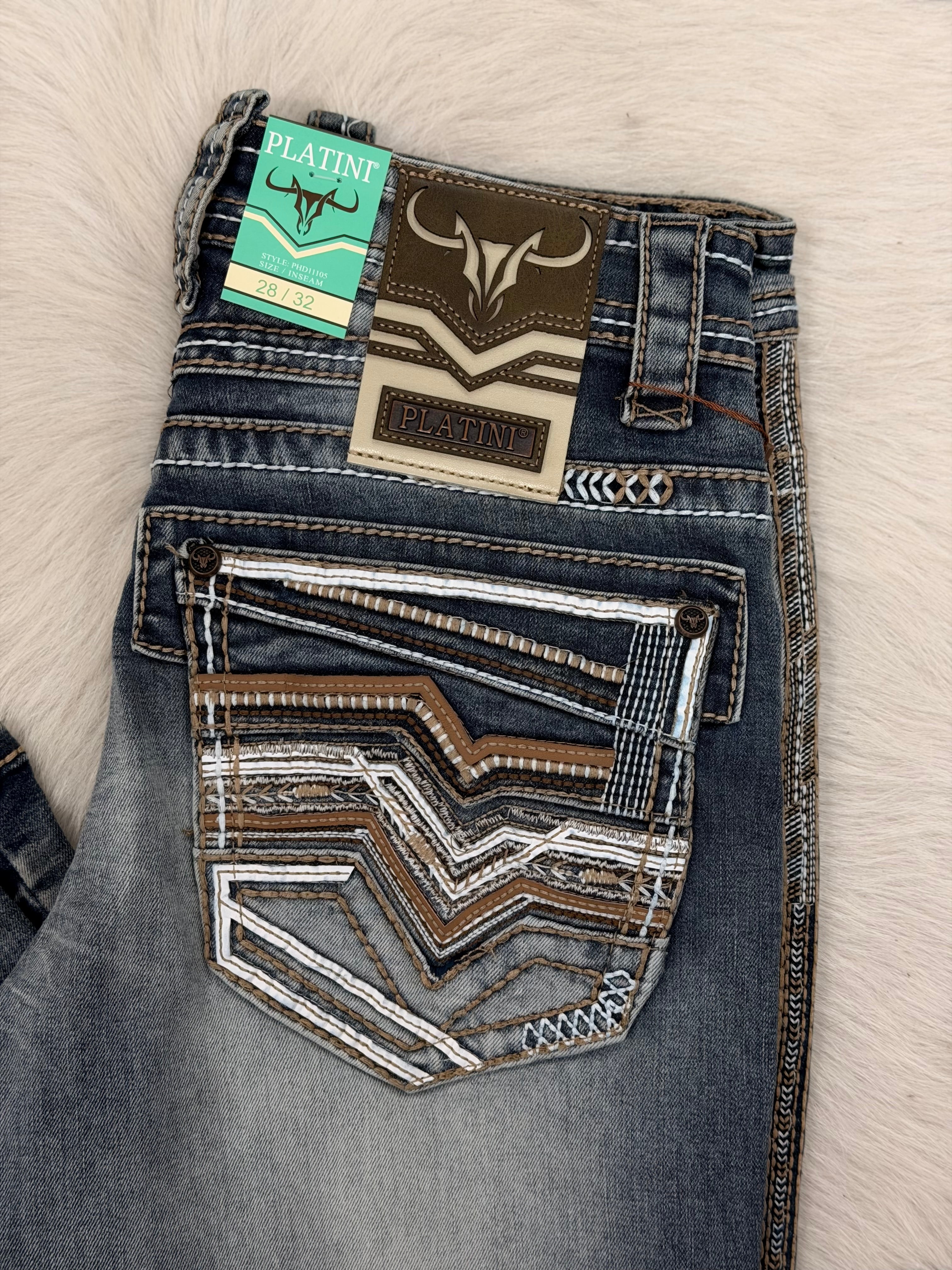 PLATINI MENS BOOT-CUT JEANS PHD11105