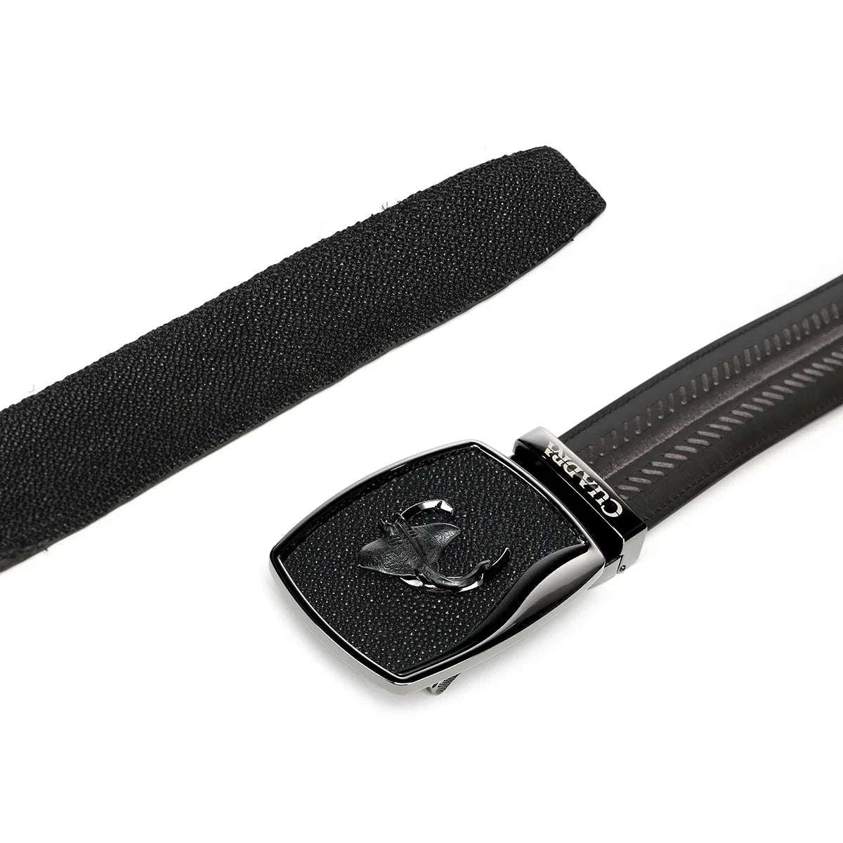 CUADRA CINTO MANTARRAYA NEGRO MN BLACK STINGRAY WOVEN BELT BC475 Laherradurawwnc.com