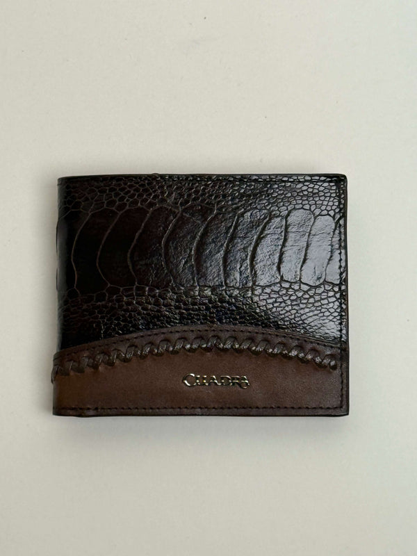 CUADRA MONEDERO DE HOMBRE PIEL AVESTRUZ CAFÉ DU719
