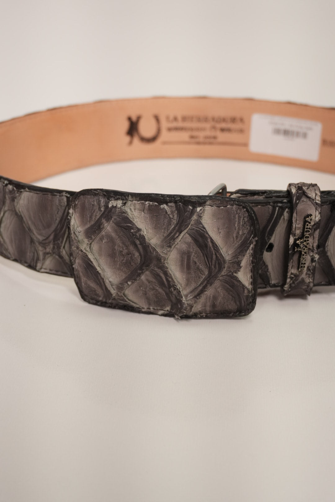 LA HERRADURA EXOTIC-RANCHERA FISH MOCKING BIRD BELT