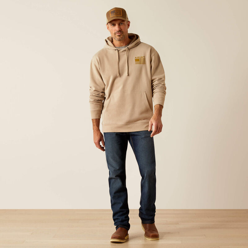 Ariat Camo Hex Hoodie Beige - 2460