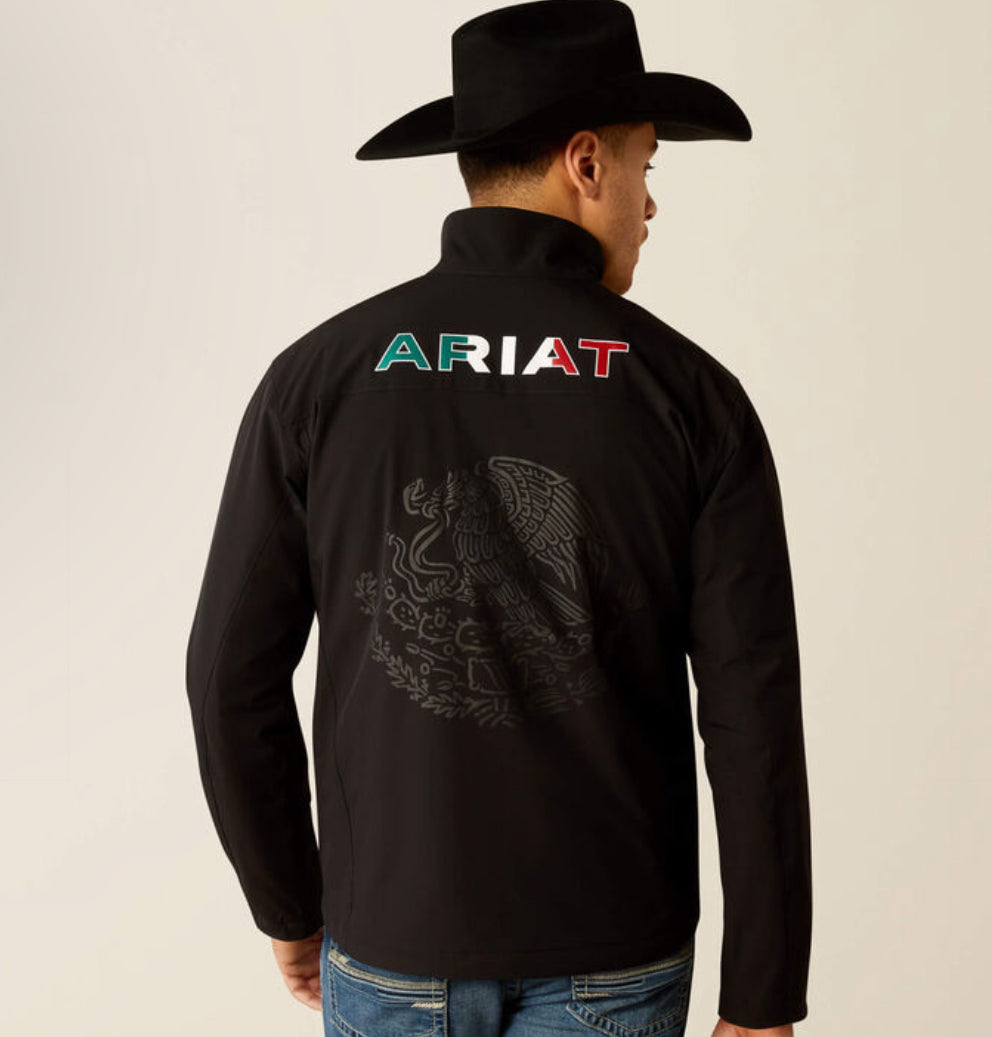 ARIAT JACKET BLACK PIONEER STRETCHSHELL MEXICO JACKET- 4234