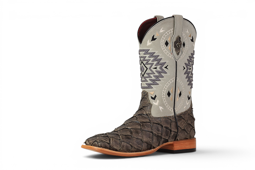 LA HERRADURA LH005 MEN’S BOOTS EXOTIC-RANCHERA FISH MOREL SHINE SQ TOEE