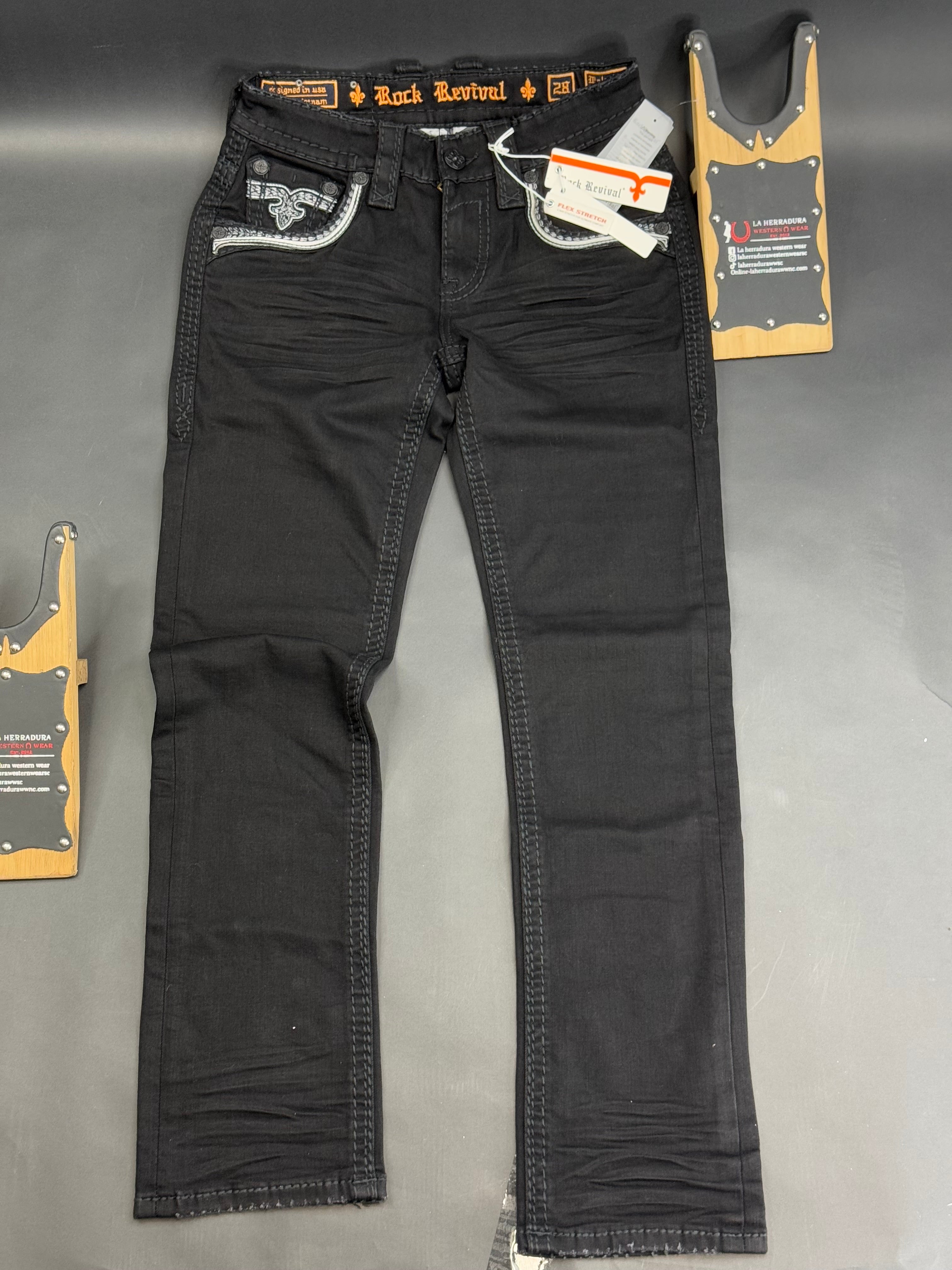 ROCK REVIVAL MALCOLM STRAIGHT MENS JEANS