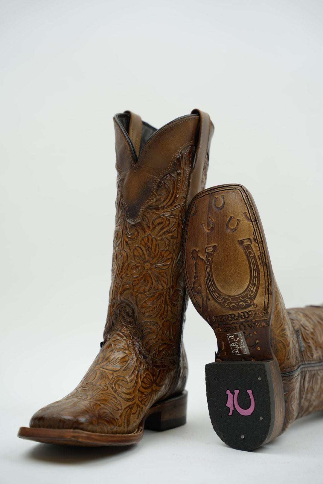 LA HERRADURA WOMEN MILA CINCELADO MIEL SQ TOE Laherradurawwnc.com