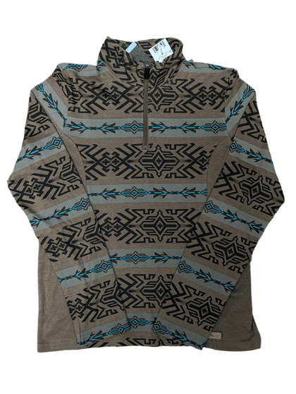 SUDADERA AZTEC PANHANDLE MARRÓN OSCURO DK91C01486