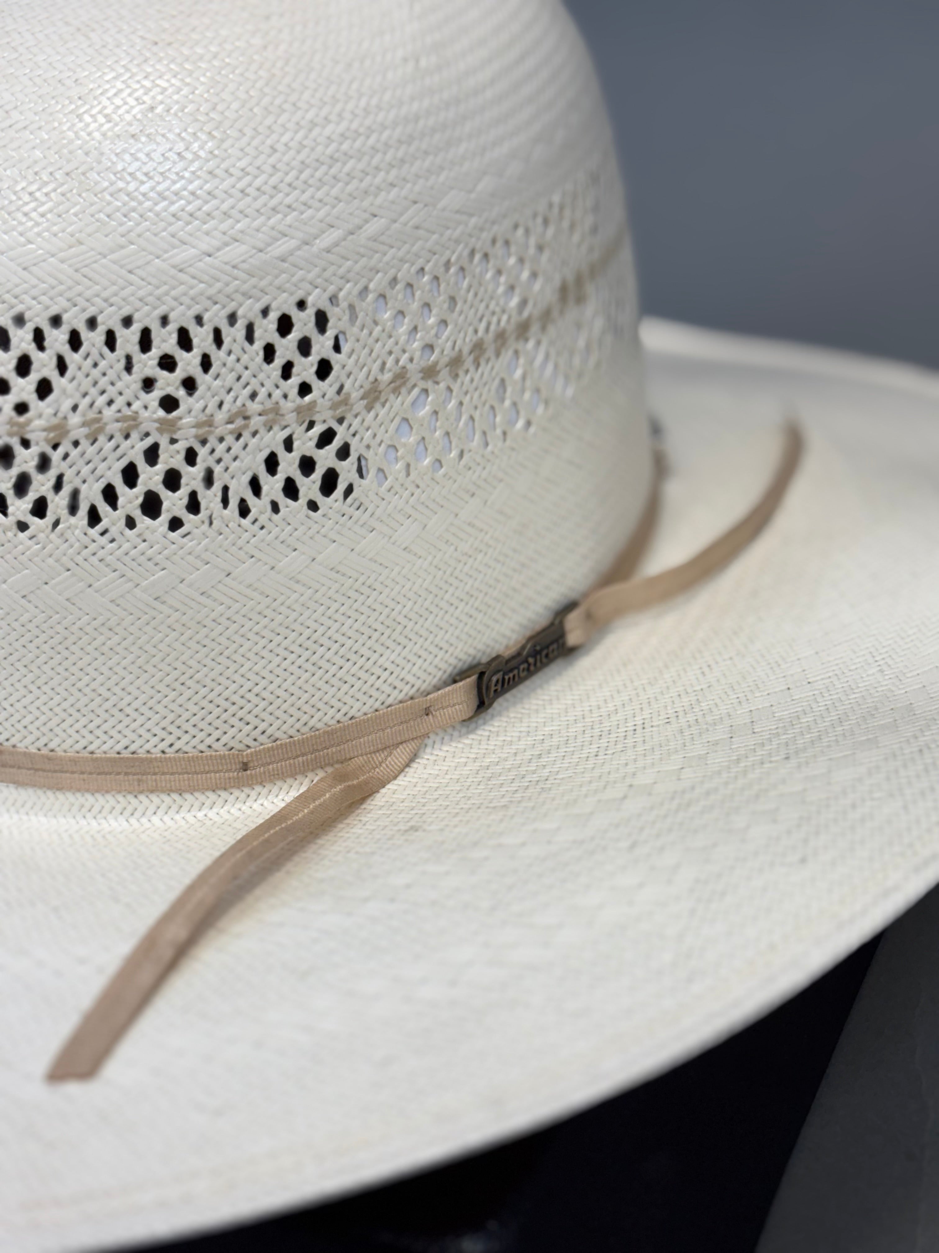 AMERICAN HAT OPEN CROWN STRAW HAT STYLE 6800