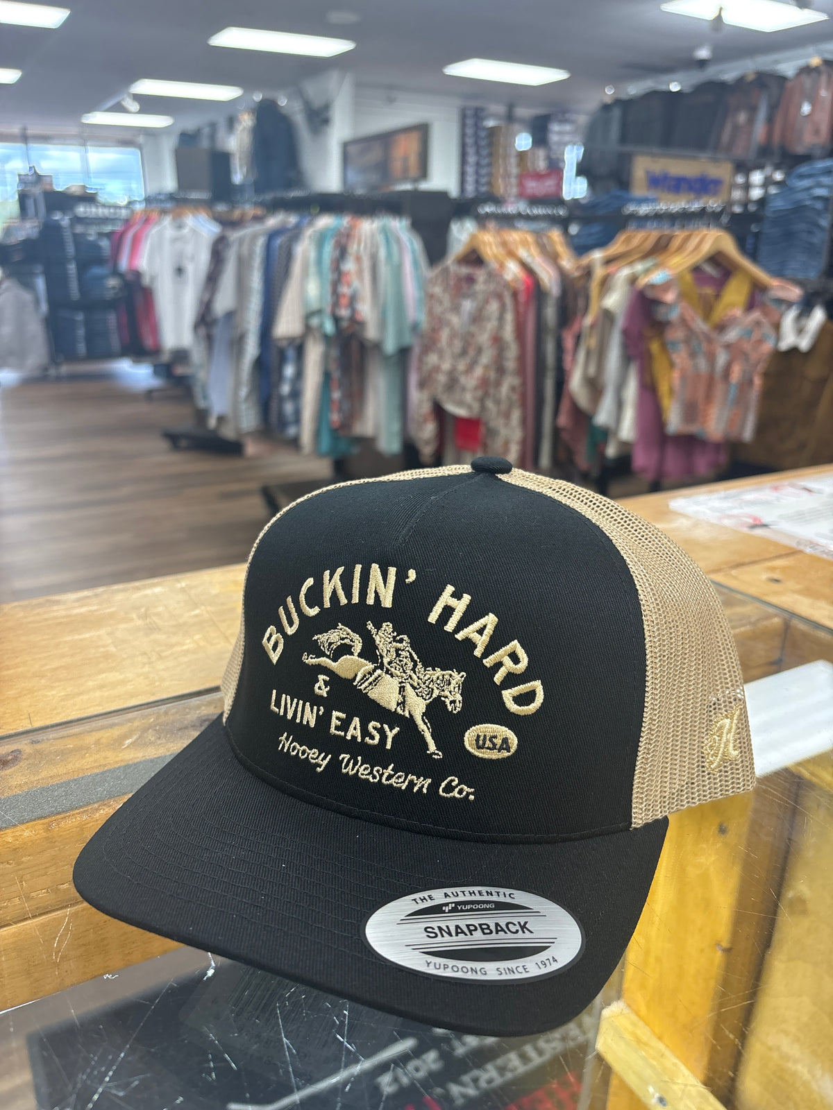 HOOEY CAP STYLE BUCKIN HARD 2692T-BKTN