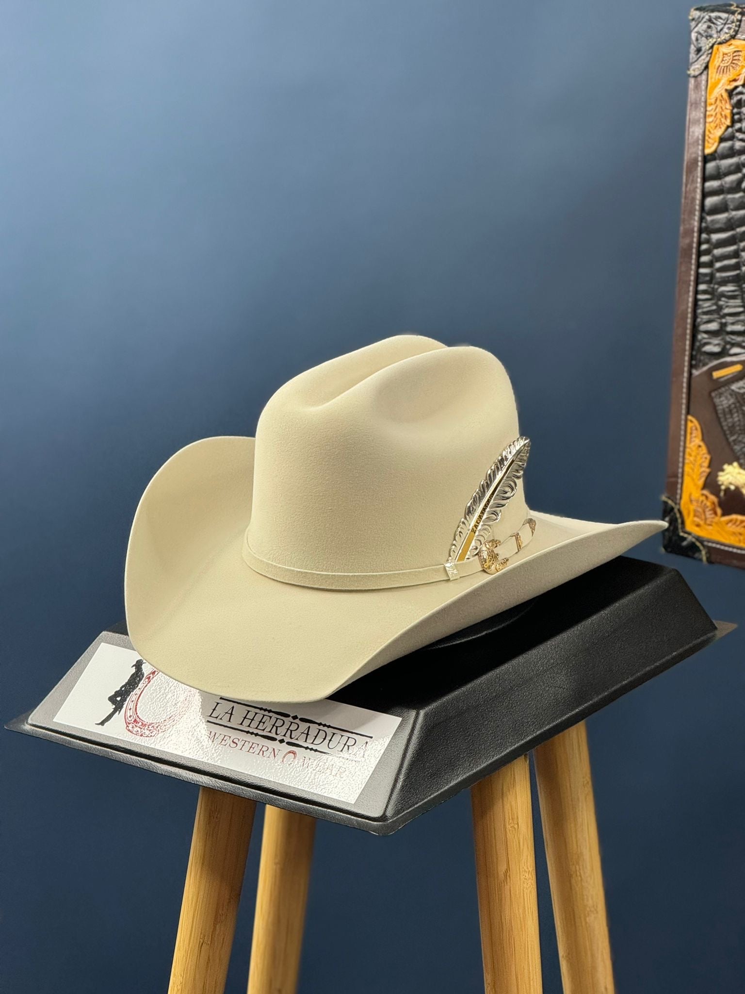 LARRY MAHAN´S 1000X IMPERIAL SILVER BELLY COWBOY HAT