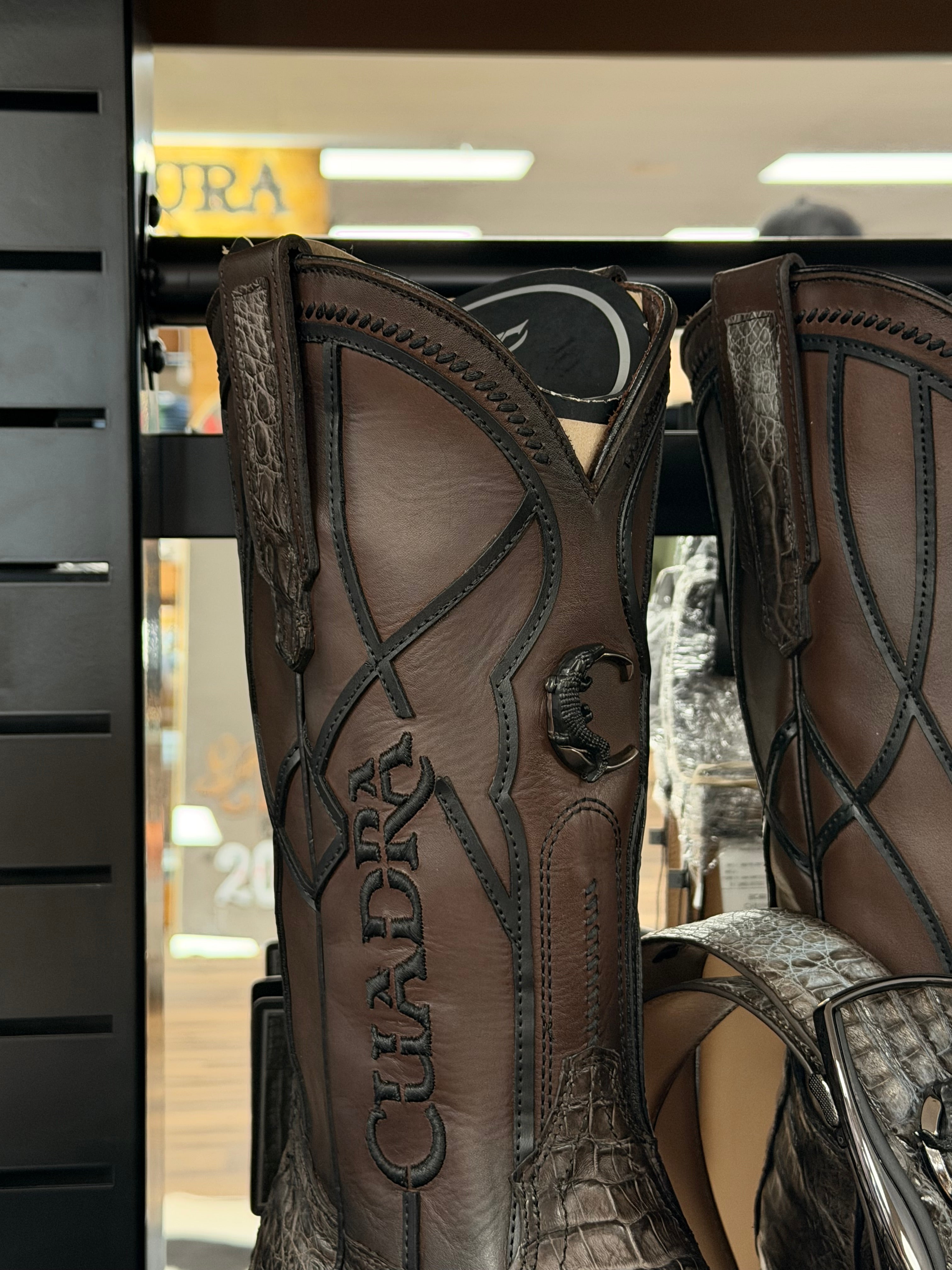 CUADRA BOOTS FUSCUS LOMO BELLY STRAUSS GRIS SQUARE TOE CC353