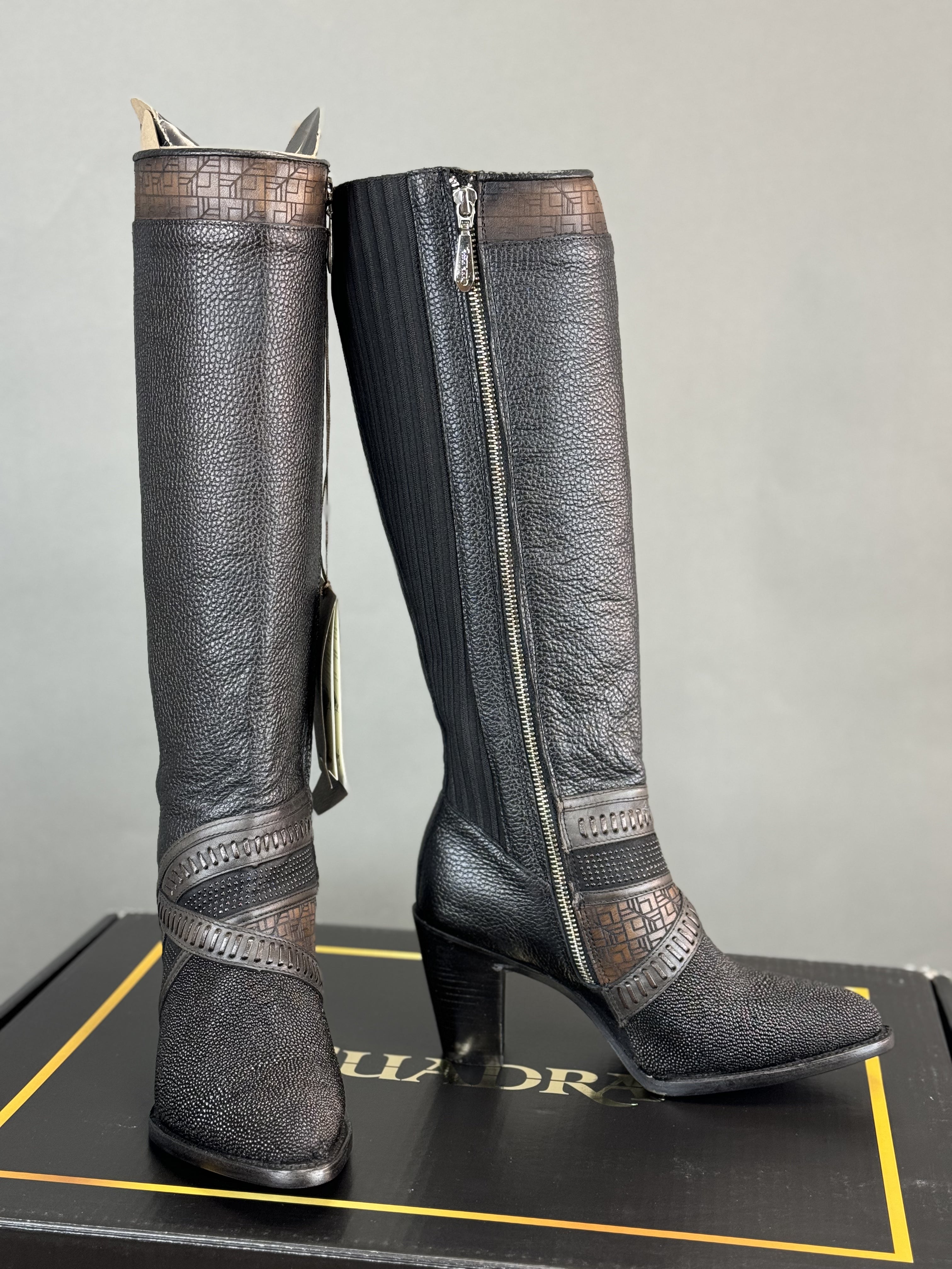 WOMENS CUADRA MANTARRAYA NEGRA TALL BOOT