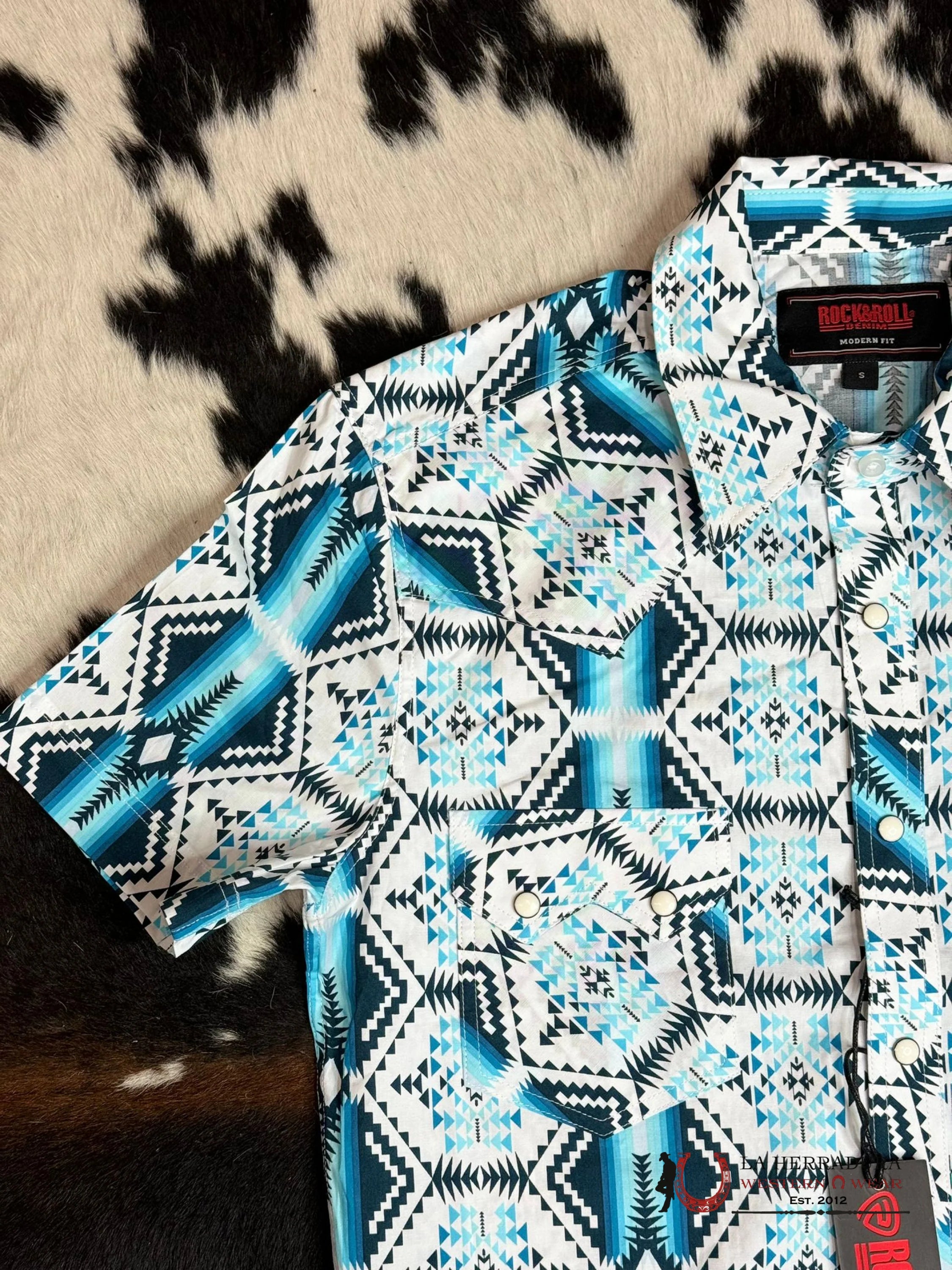 ROCK&ROLL KID SHIRT TEAL- RRBS1SR0R6