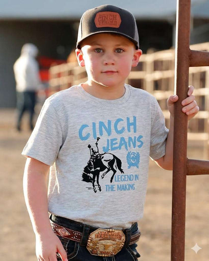 CINCH BOYS GREY LEGEND IN THE MAKING TSHIR -MTT7672071-MTT7670181