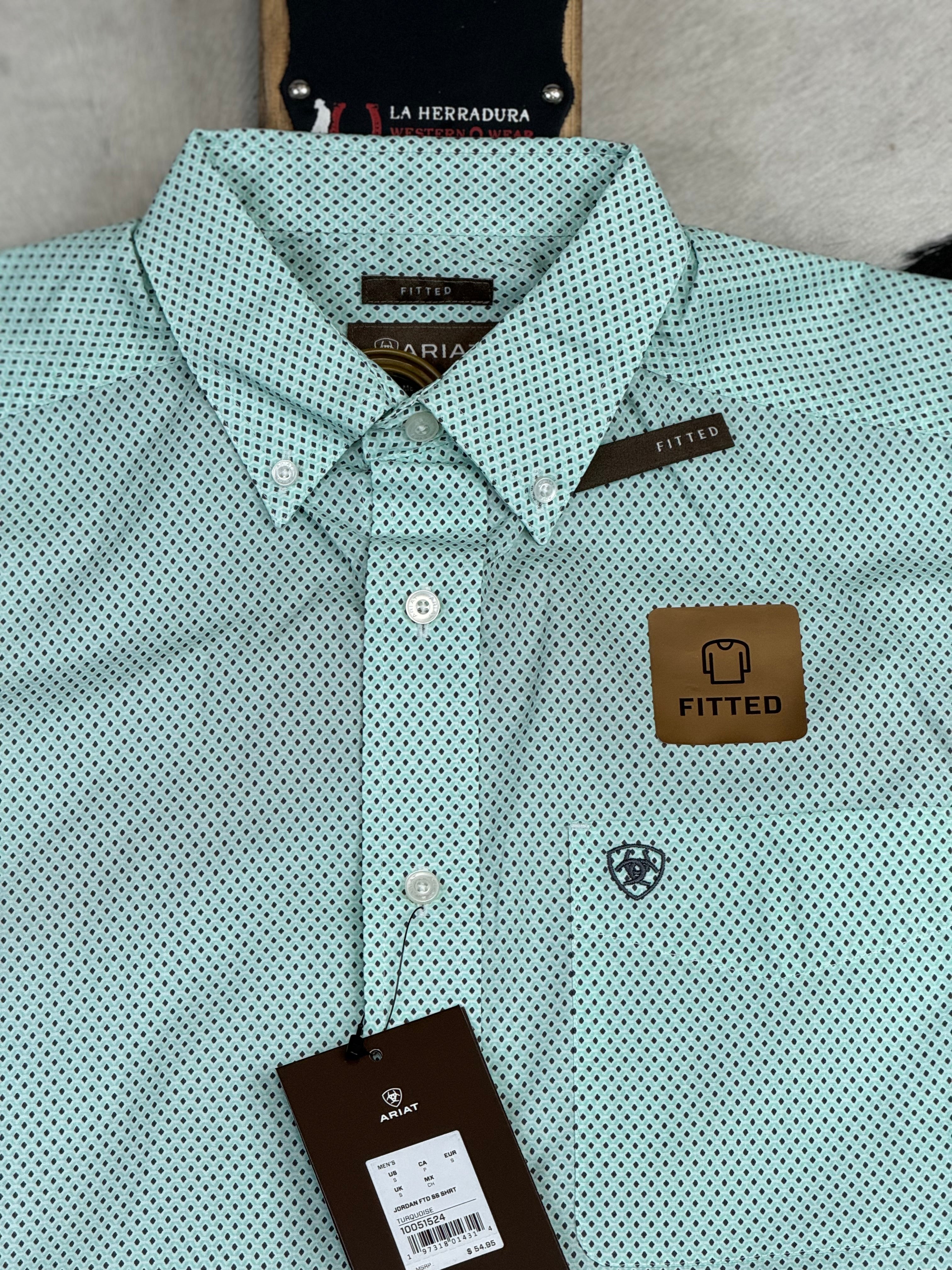 ARIAT JORDAN MINT SHORT SLEEVE SHIRT 10051524