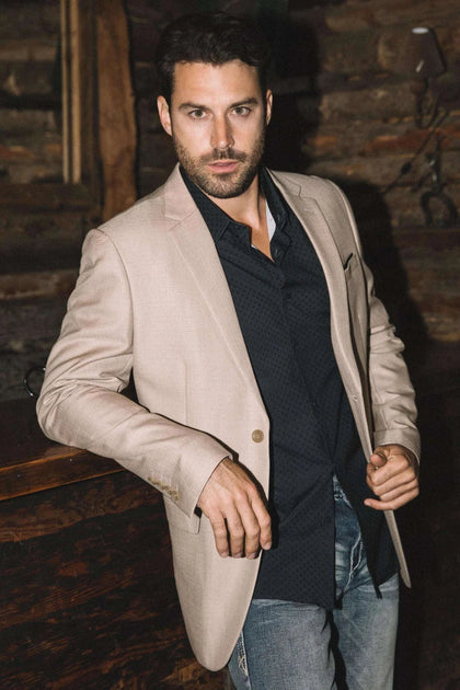 BLAZER CAQUI DE CORTE MODERNO PARA HOMBRE PLATINI -BLZ10532