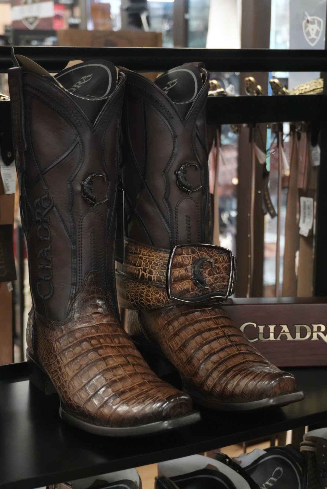 CUADRA MEN BOOTS FUSCUS LOMO BELLY STRAUSS CAFE NARROW SQ TOE CC292