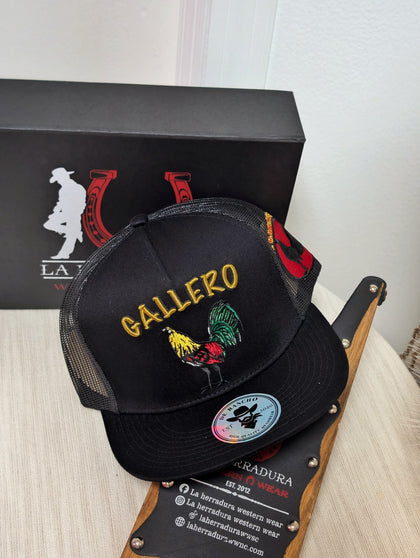 DE RANCHO HATS SNAPBACK BLACK GALLERO
