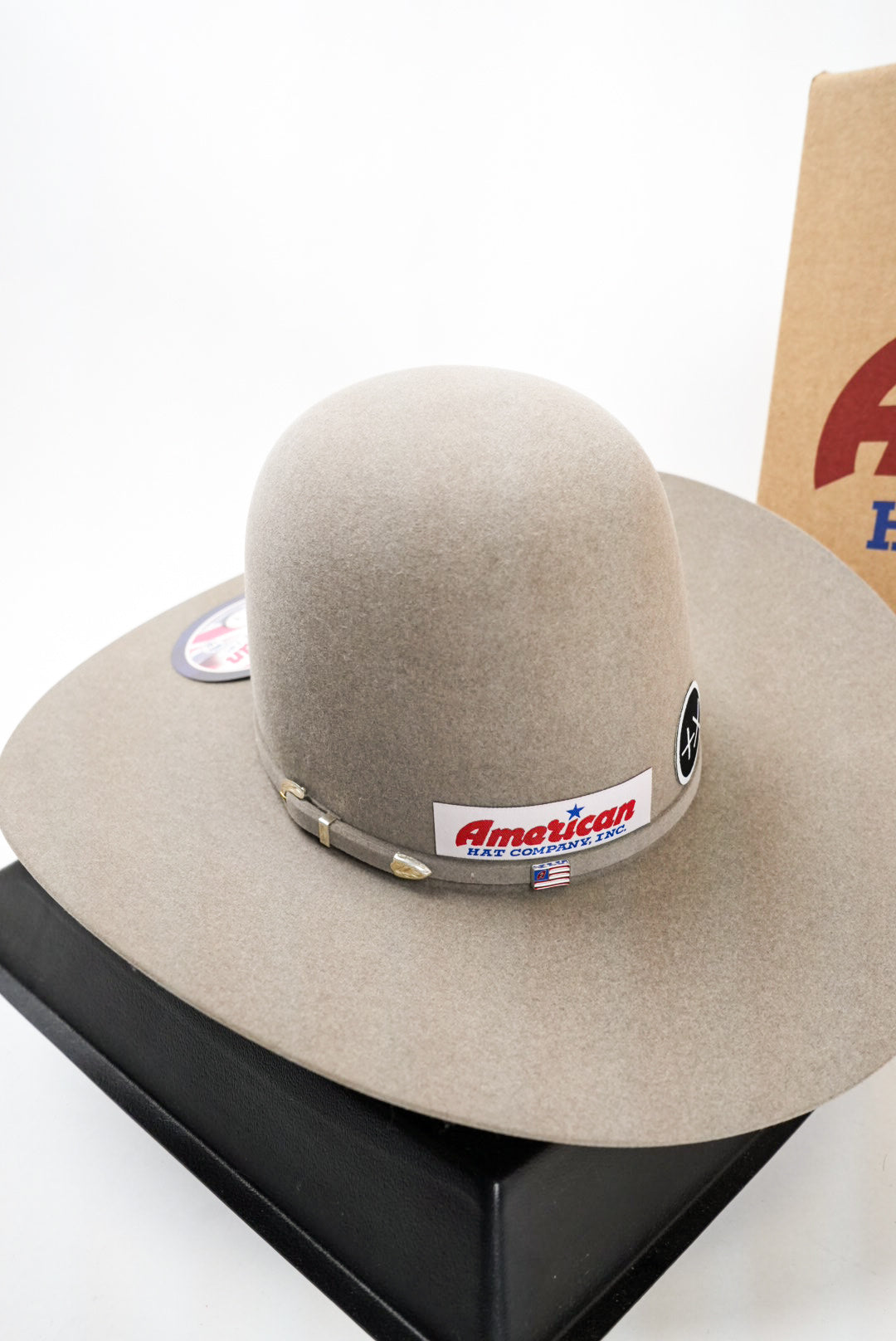 AMERICAN FELT HAT 40X OPEN CROWN NATURAL