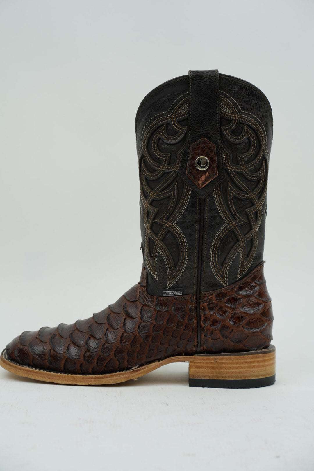 LA HERRADURA PITON CLON NEGA MIEL BRILLOSO SQ TOE Laherradurawwnc.com