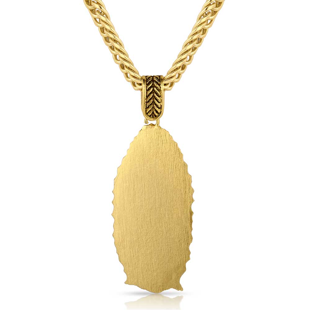 Montana Silversmith Gold our lady of Guadalupe necklace