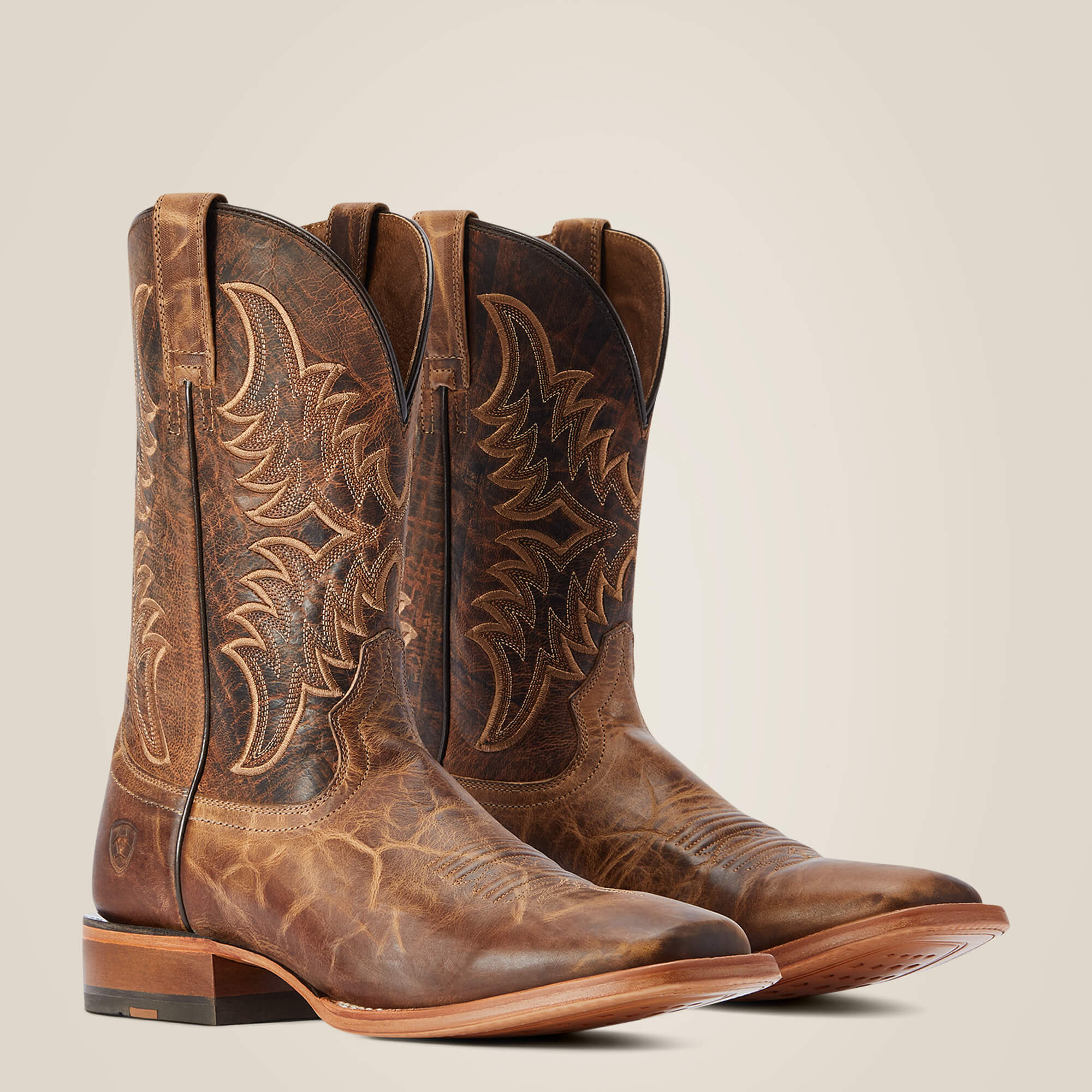 MENSARIAT POINT RYDER COWBOY BOOT BURNT BROWN 2471