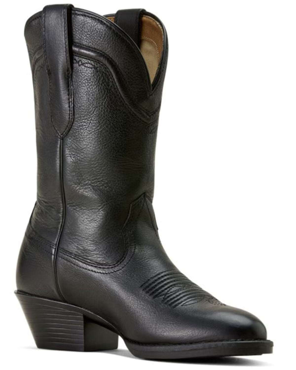 BOTA DE MUJER EASTON PUNTA REDONDA TERCIOPELO NEGRO B MEDIO 10074365