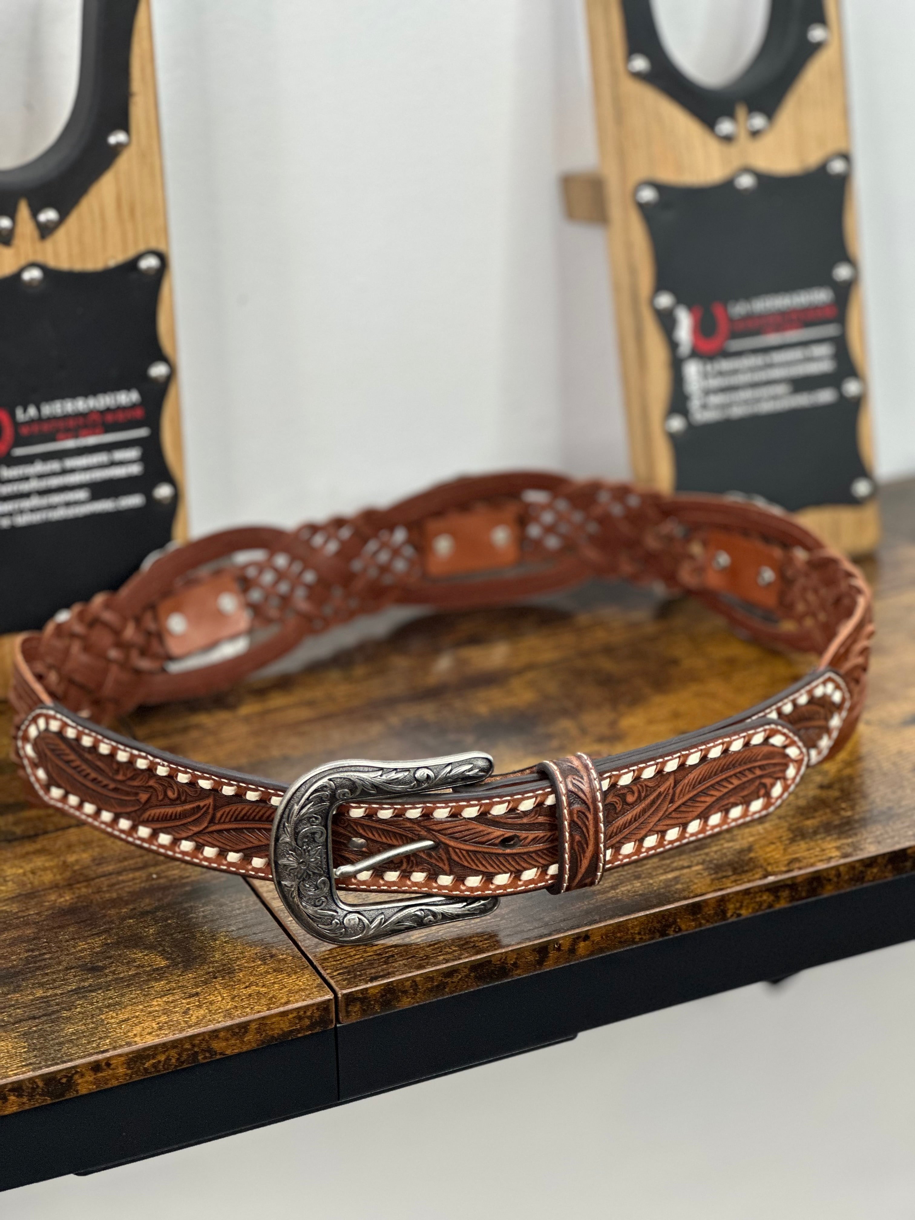 ANGEL RANCH TURQ HEART BELT