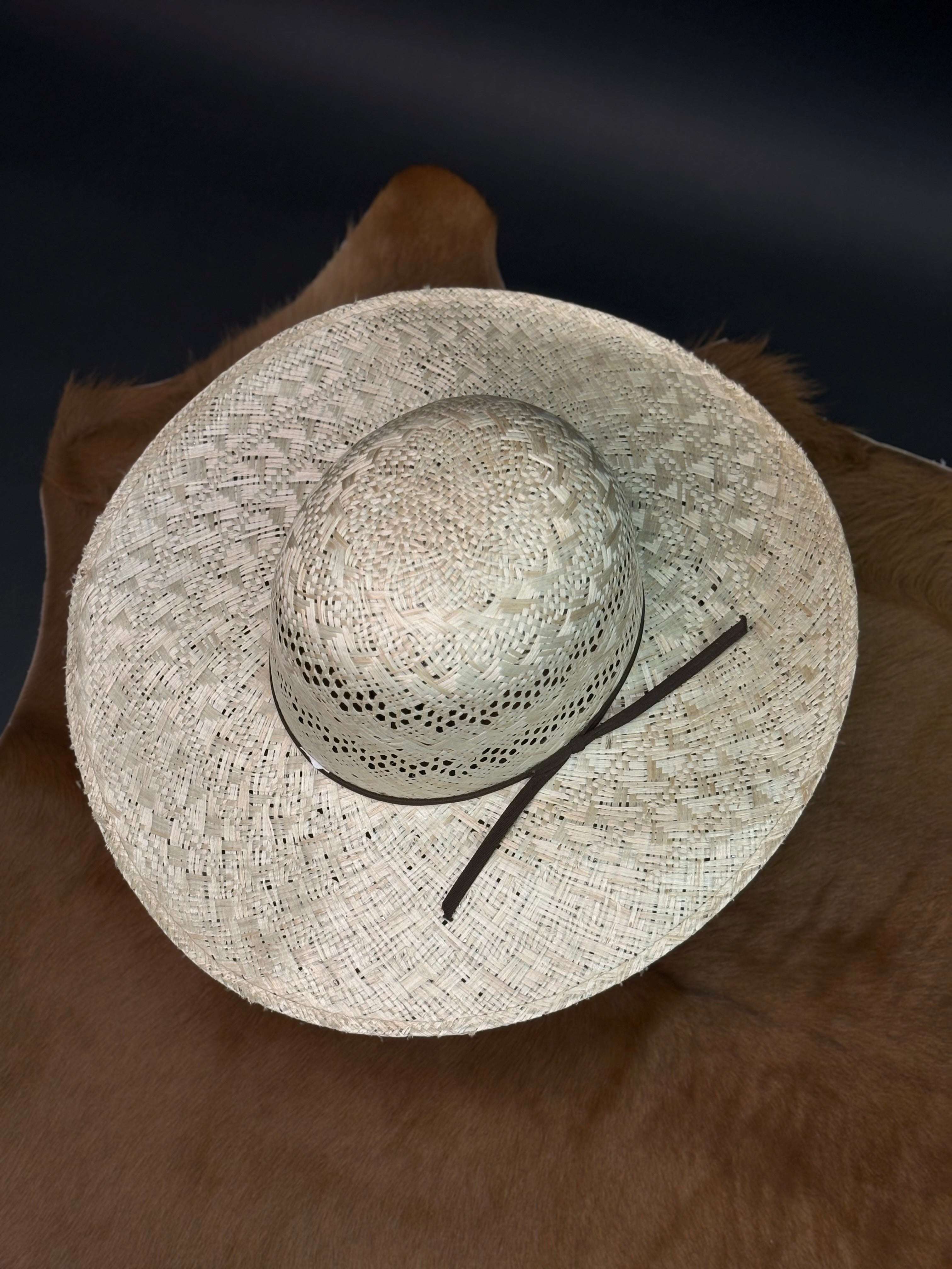 RODEO KING #14 OPEN CROWN STRAW HAT PRIME  25X... Laherradurawwnc.com